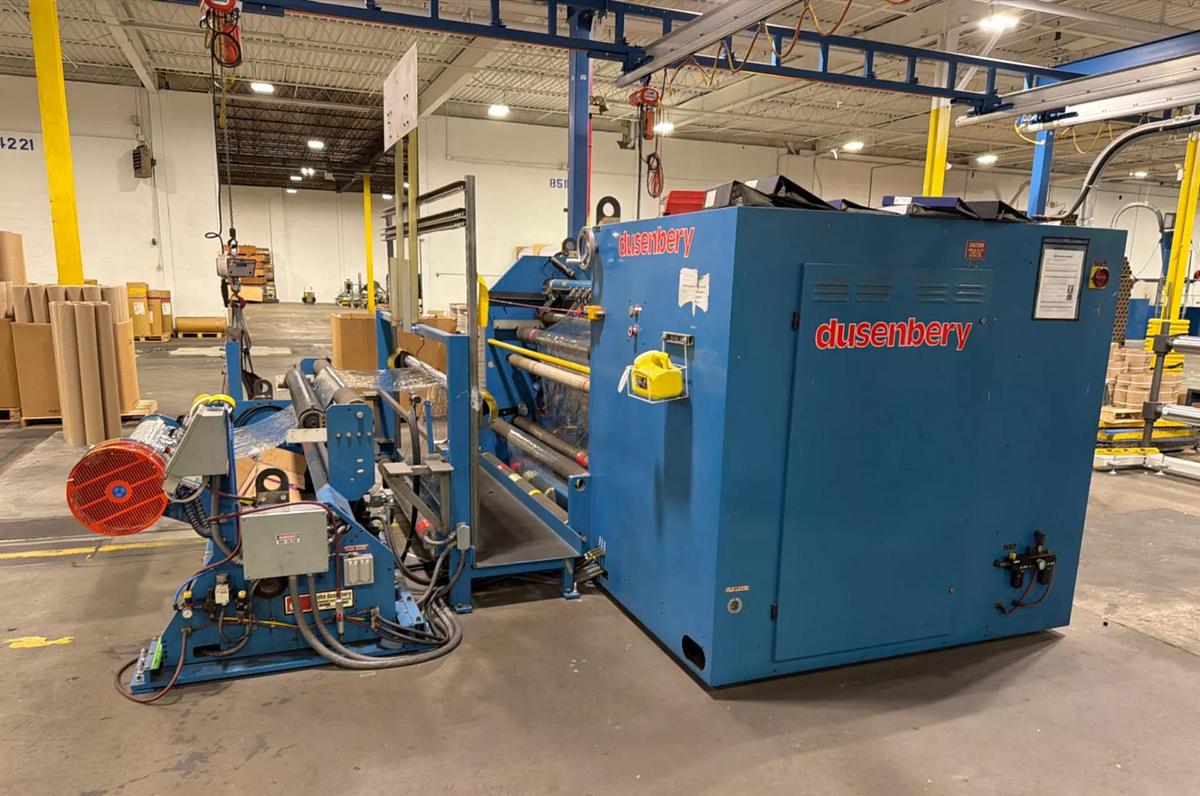 Used 62" DUSENBERY MODEL 835-24 DUPLEX SLITTER REWINDER 24" REWIND DIAMETER
