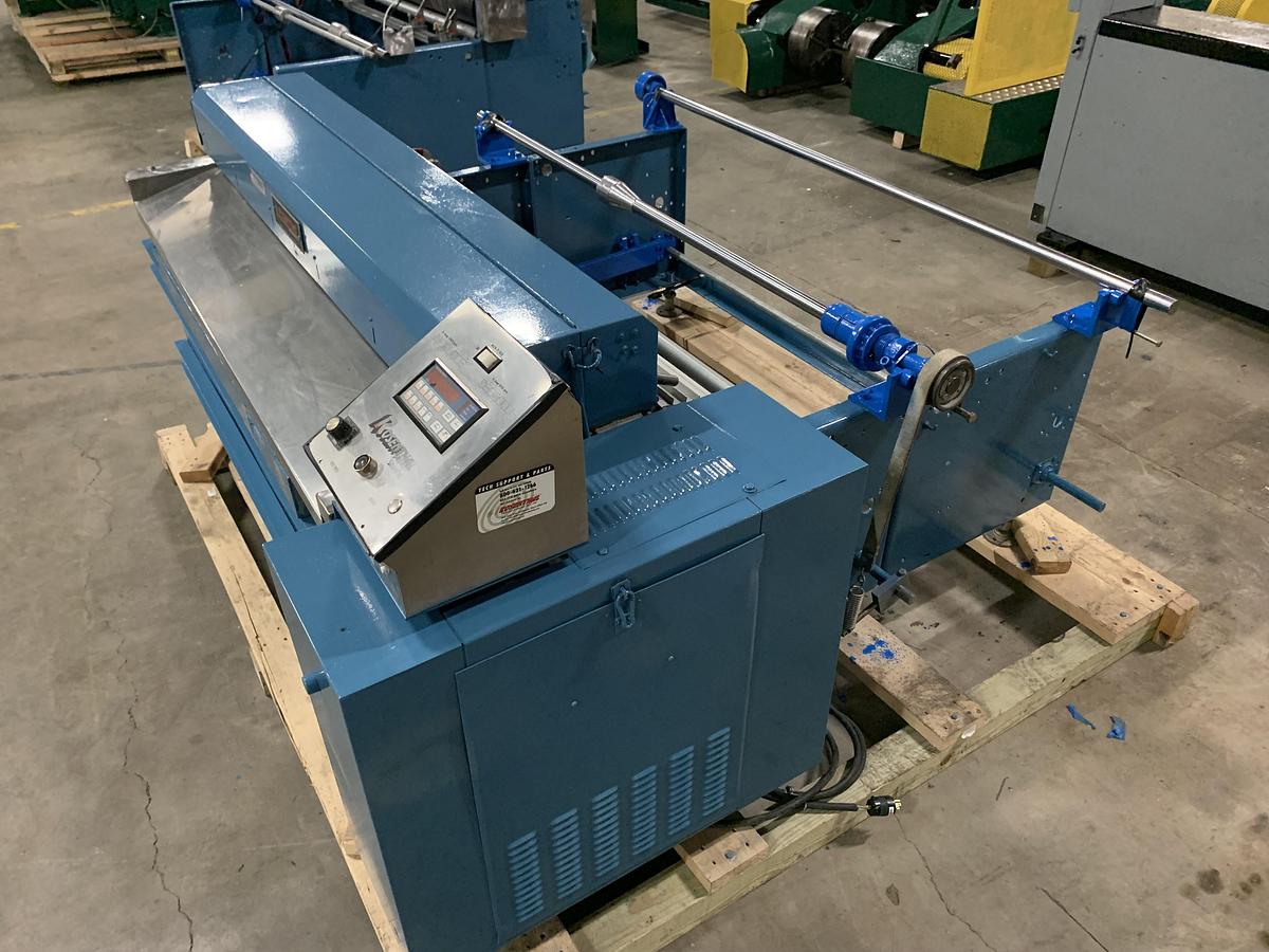 Used 60" ROSENTHAL SHEETER MODEL WAS-5-UBZEA-24 WITH OUTPUT CONVEYOR