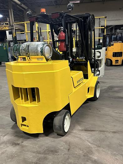 Used 12,000 POUND CAPACITY HYSTER MODEL S120XL2S FORKLIFT WITH PAPER ROLL CLAMP - MIA JF