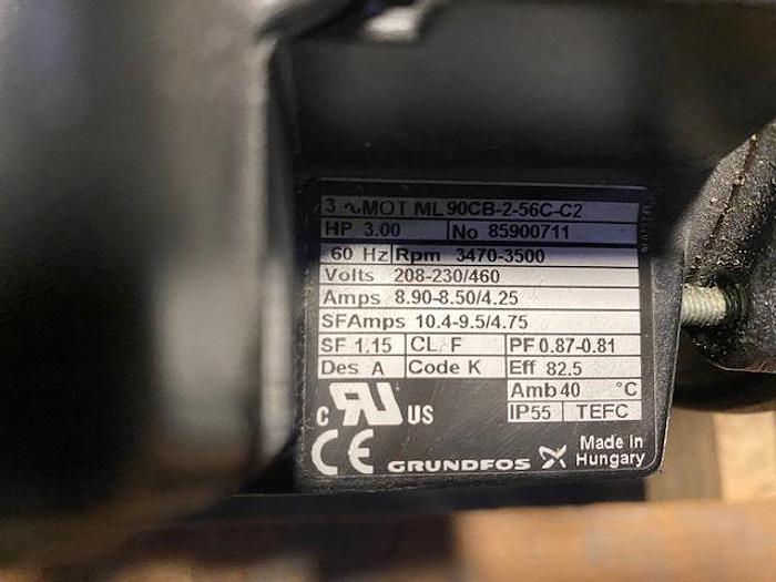 Used GRUNDFOS 90CB-2-56C-C2 PUMP 3 HP