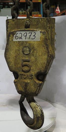 Used 5 TON COFFING ELECTRIC CHAIN HOIST Pending JE