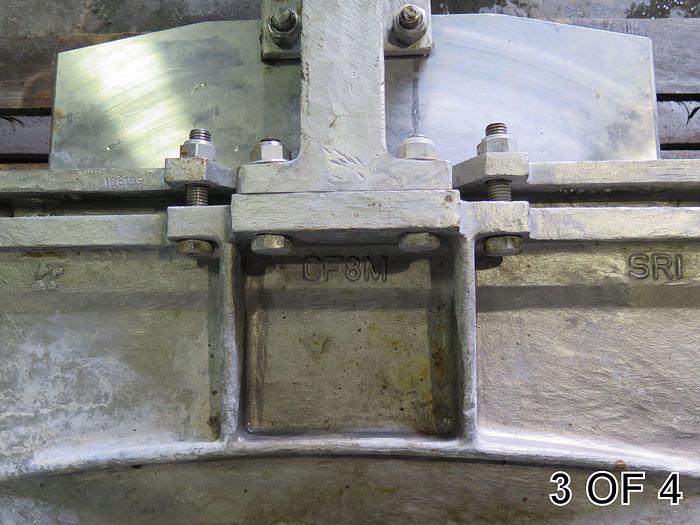 Used 20" MANUAL FCC KNIFE GATE VALVE
