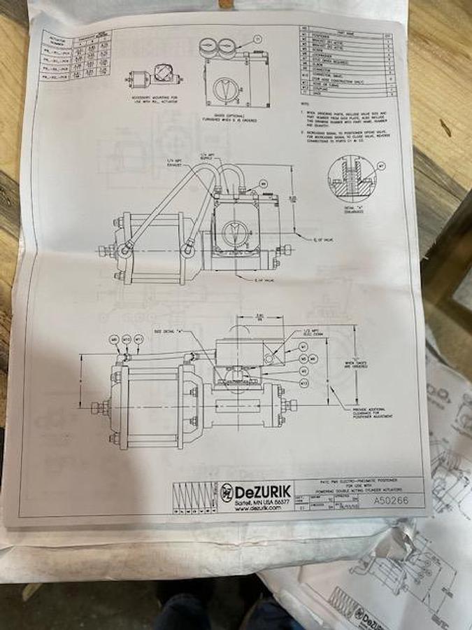DEZURIK SIZE 8 VPB STYLE 8" SS BALL VALVE