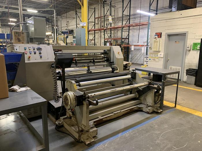Used 54" USED CANTILEVERED DUPLEX SLITTER REWINDER