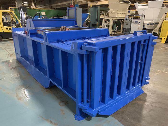 Used EXCEL MODEL EX-62 TWIN CYLINDER CLOSED DOOR BALER WITH CONVEYOR