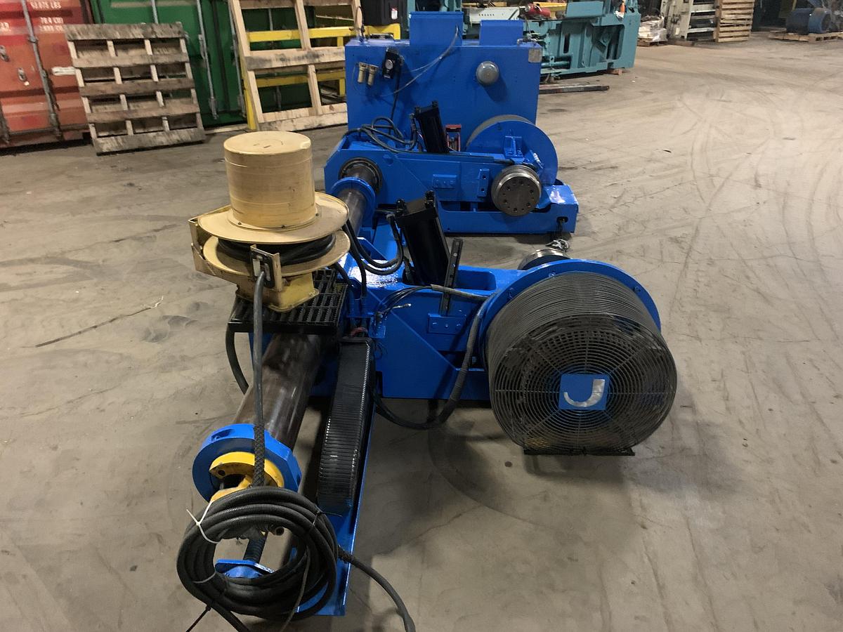 Used JAGENBERG MODEL SE-18 SHAFTLESS FLOOR PICK UP UNWIND STAND 72" ROLL DIAMETER CAPACITY