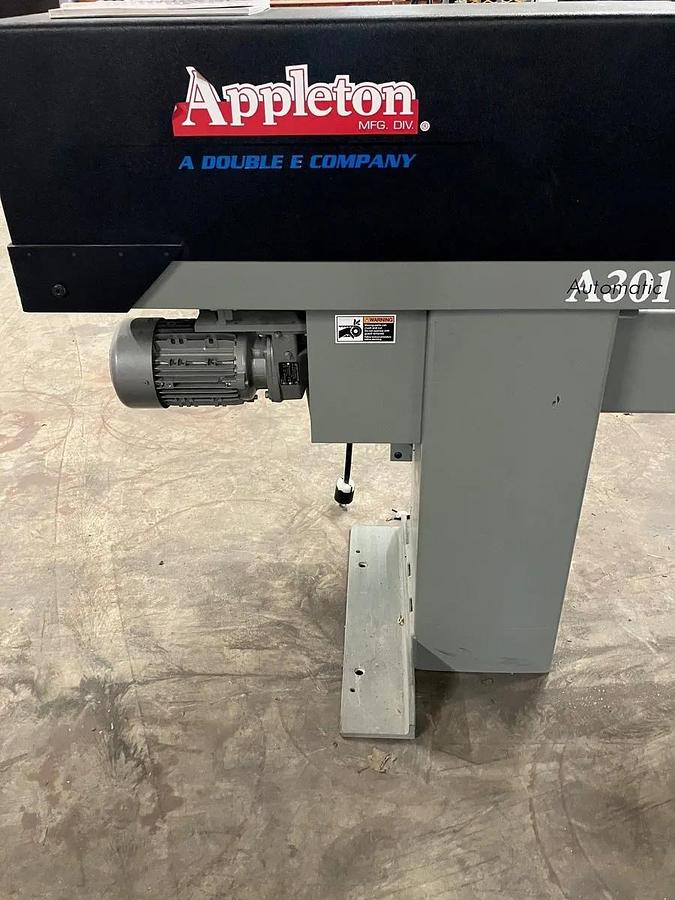 Used 120" APPLETON A301 AUTOMATIC CORE CUTTER MFG 2017