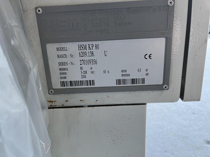 Used HSM FA 490.1 SHREDDER WITH BALER ATTACHMENT-PENDING