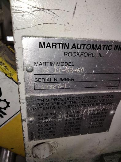 Used 52" WIDE MARTIN AUTOMATIC UNWIND STAND MODEL US-11-52-60 - PENDING SALE