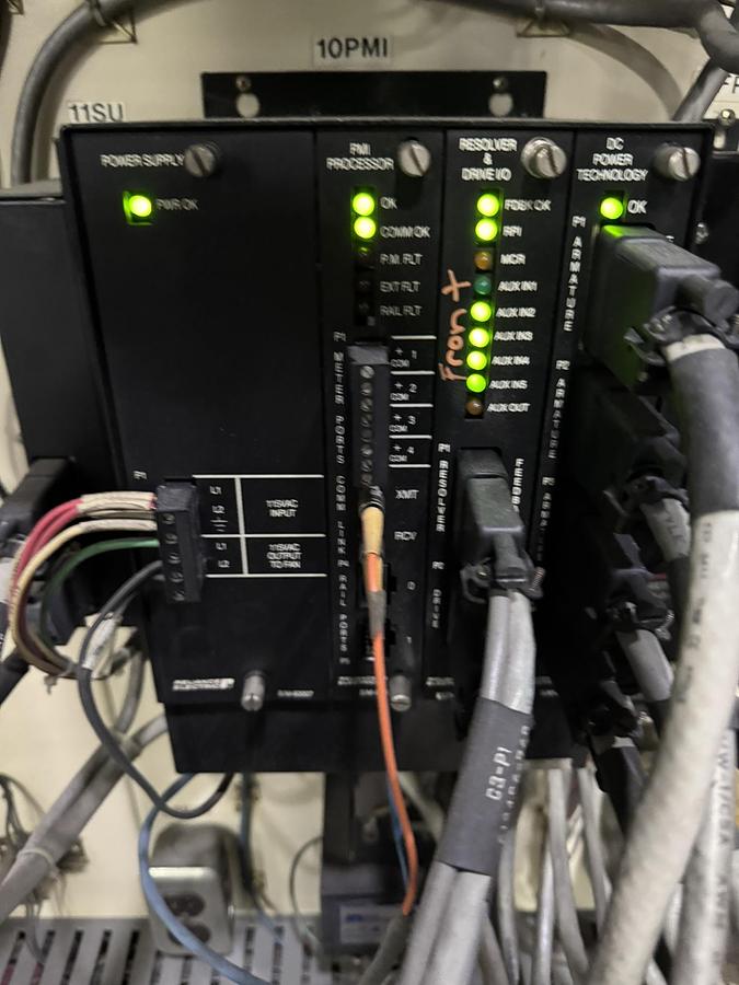 Used 95" WIDE A&F TWO DRUM SLITTER REWINDER - SHAFTLESS 72" DIAMETER REWIND