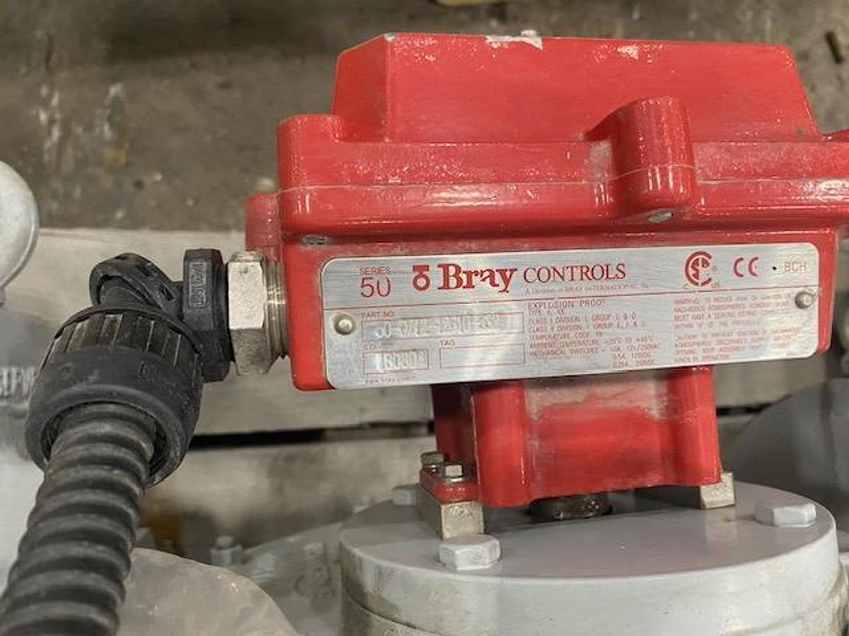 Used 24" FLOWSERVE AUTOMAX PNEUMATIC KNIFE GATE VALVE (NEW SPARE)