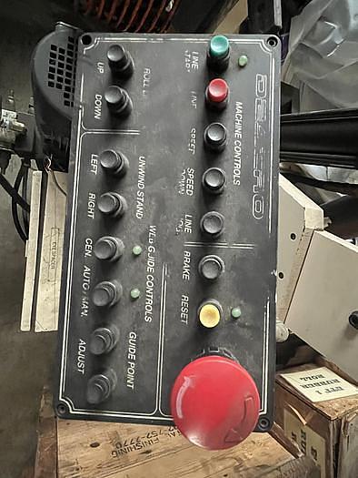 Used 65" WIDE DEACRO MODEL DA-653 DUPLEX CANTILEVERED SLITTER REWINDER