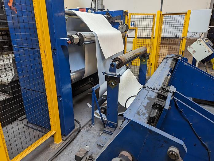 Used 57" (1450mm) SHM 1450 SYNCHRO ROTARY SHEETER - STILL INSTALLED