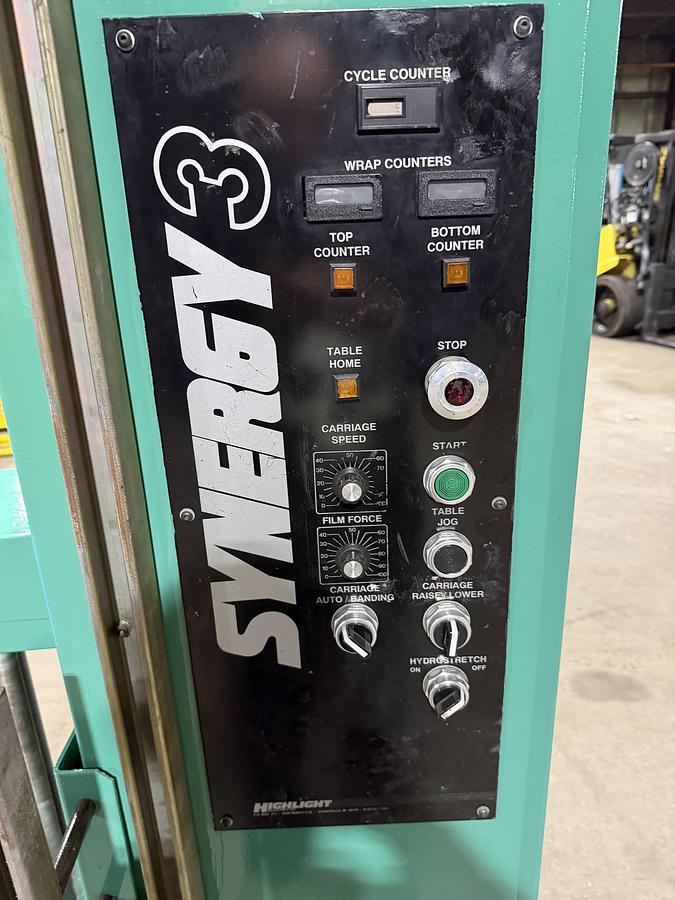Used POWER HYDRO STRETCH PALLET WRAPPER MODEL SYNERGY 3