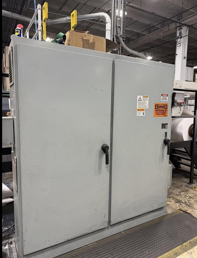 Used 65" WIDE MAXSON MDH DUAL ROTARY SHEETER - FOUR UNWIND STANDS - MANUFACTURED 2014 - PENDING LS