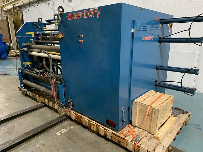 Used 63" DUSENBERY MODEL 835 DUPLEX CANTILEVERED SLITTER REWINDER