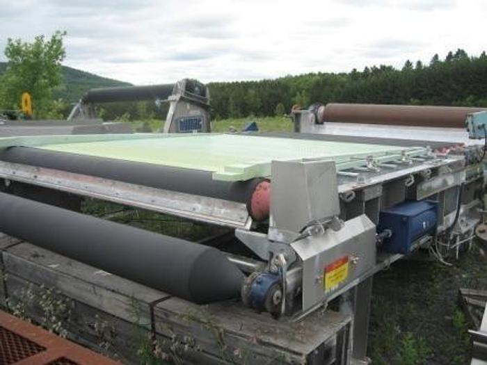 Used KVAERNER HYMAC MDL. 80-MSL TWI WIRE DEWATERING BELT PRESS, MEDIUM PRESSURE