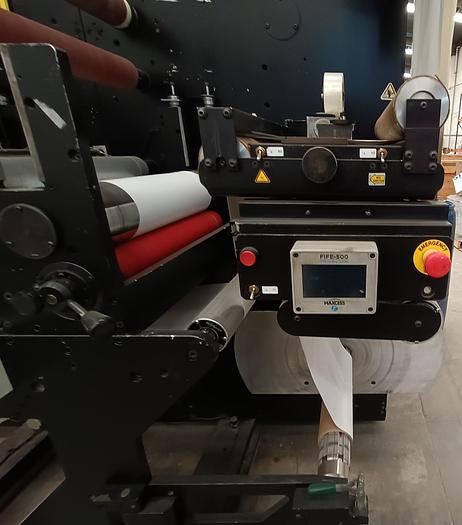 Used 2017 ROTOFLEX DSI-440 17.5" DIE CUTTER WITH SERVO TECHNOLOGIES SERIES 3 SERVO 3000 INFEED AND REREGISTER SYSTEM