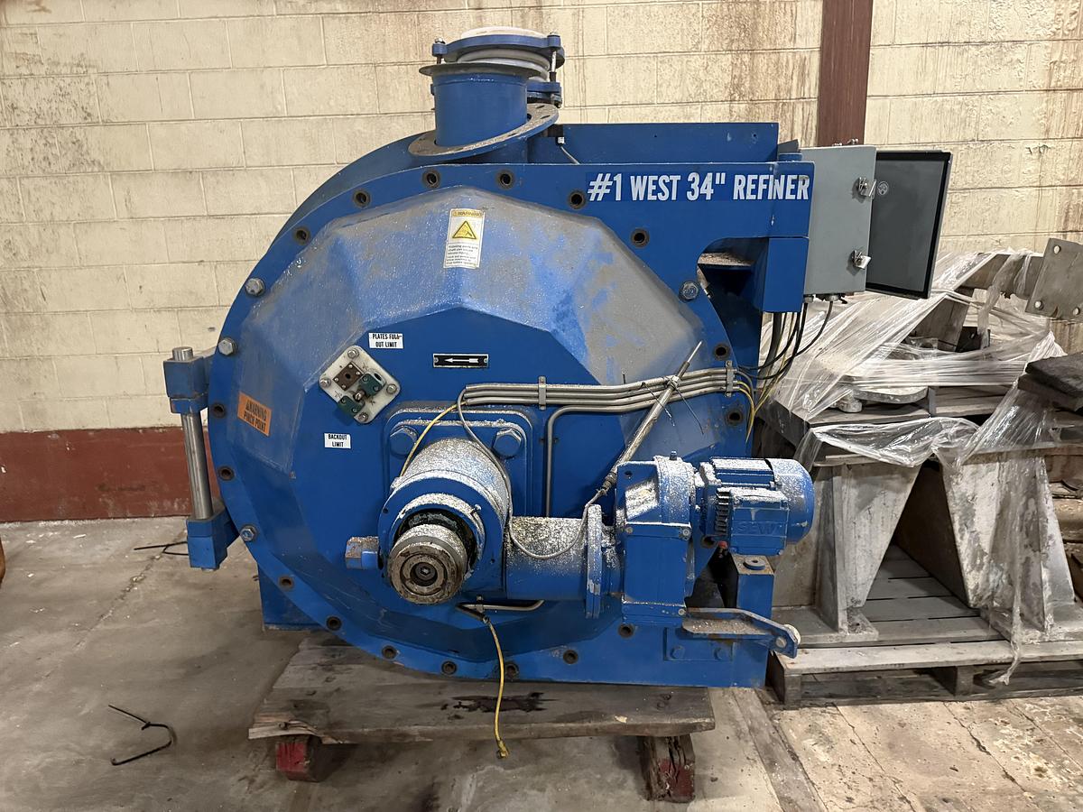 Used ANDRITZ TF34 DD TWINFLO DOUBLE DISC REFINER