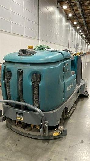 Used TENNANT M17 BATTERY-POWERED RIDE-ON SWEEPER-SCRUBBER