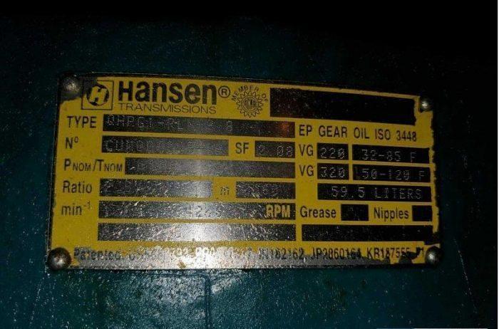 Used 42" METSO MDL. RF41-987-0984-01 REFINER 2000 HP MOTOR