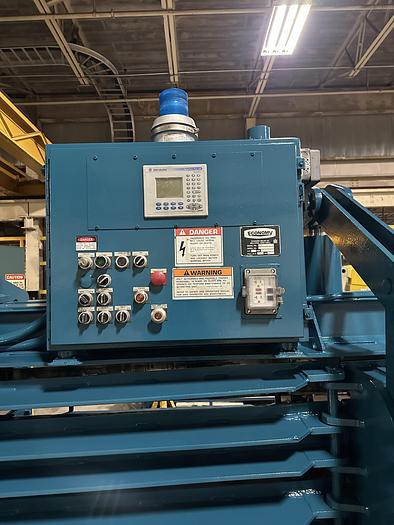 Used ECONOMY MODEL 5029AT9750 HORIZONTAL AUTO-TIE BALER WITH ALLEN BRADLEY CONTROLS 75 HP