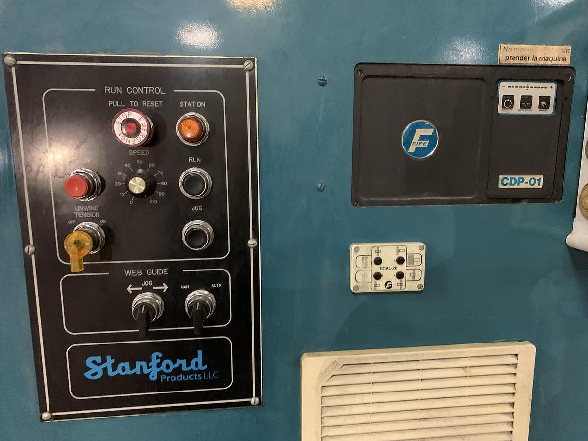 Used 62" STANFORD DUPLEX SLITTER REWINDER