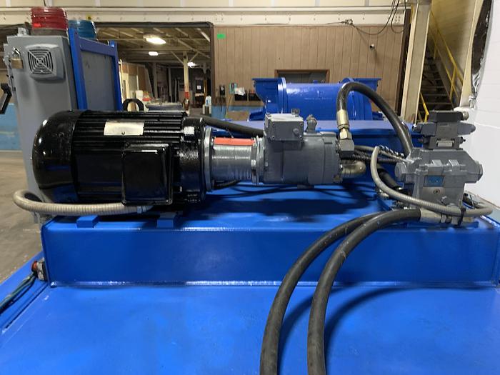 Used EXCEL MODEL EX-62 TWIN CYLINDER CLOSED DOOR BALER WITH CONVEYOR