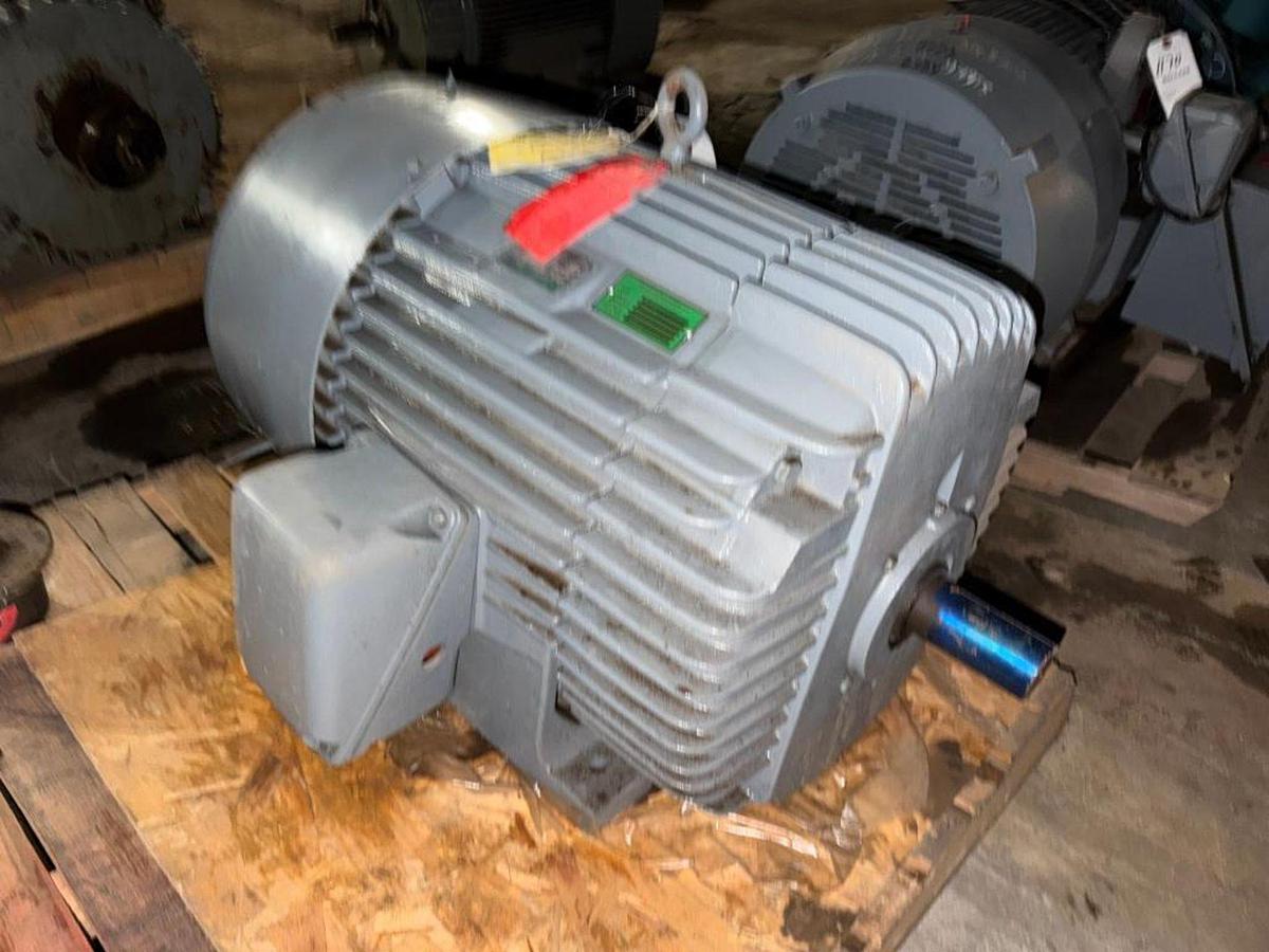 Used 150HP CANADIAN GE MOTOR AC MOTOR 445T FRAME OVERHAULED IN MARCH OF 2015