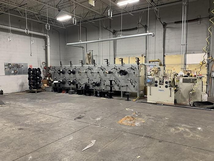 Used 16" INDEPENDENT MACHINE CO 14 HEAD SPOOLING SYSTEM