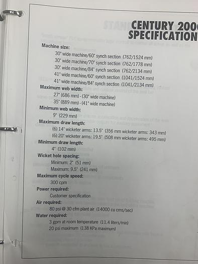 Used 1996 BATTENFELD GLOUCESTER WICKETER