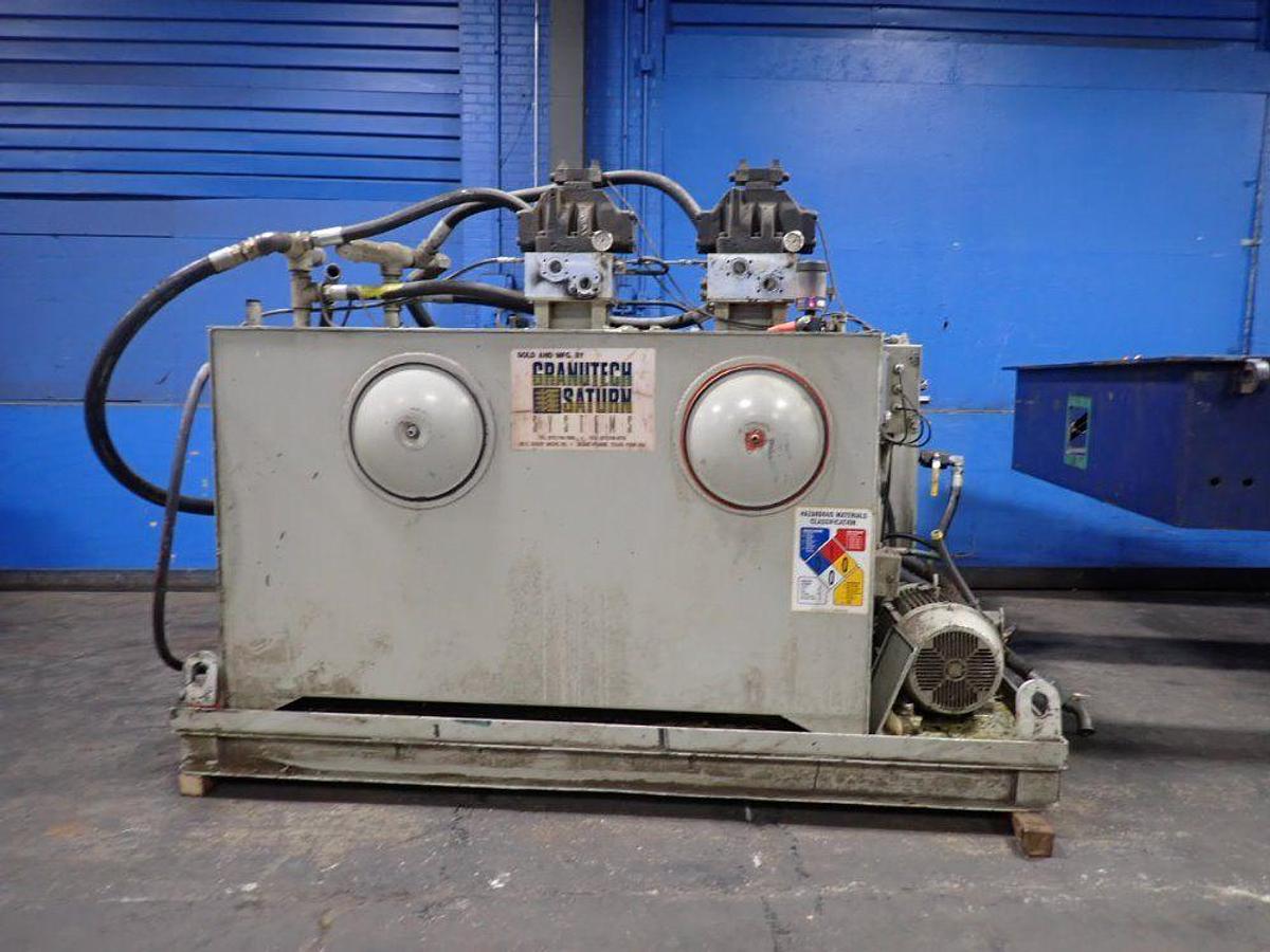 Used 63" GRANUTECH SATURN ROTO-GRIND MODEL M160H SINGLE SHAFT SHREDDER 200 HP