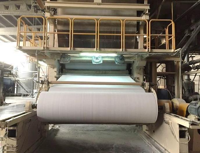 Used 104" (2.65M) TISSUE MACHINE 20 - 30 TPD (2) CONFIGURATIONS