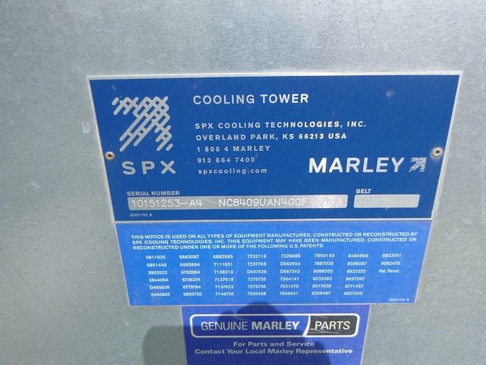 Used 790 TON (3 AVAIL)  SPX MARLEY MODEL NC8409U COOLING TOWER MFG. 2018