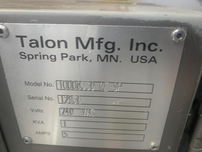 Used TALON MFG INC. HOODED SLIDE ZIPPER ATTACHMENT MODEL 10008330 CE-SP