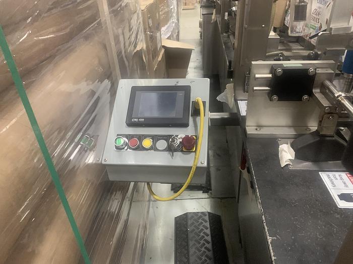 Used KHS-BARTELT VERTICAL POUCH MACHINE WITH HOODED SLIDE ZIPPER ATTACHMENT