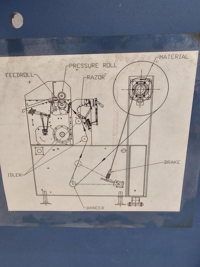 Used 60" WIDE ROSENTHAL SM-60 SHEETER W