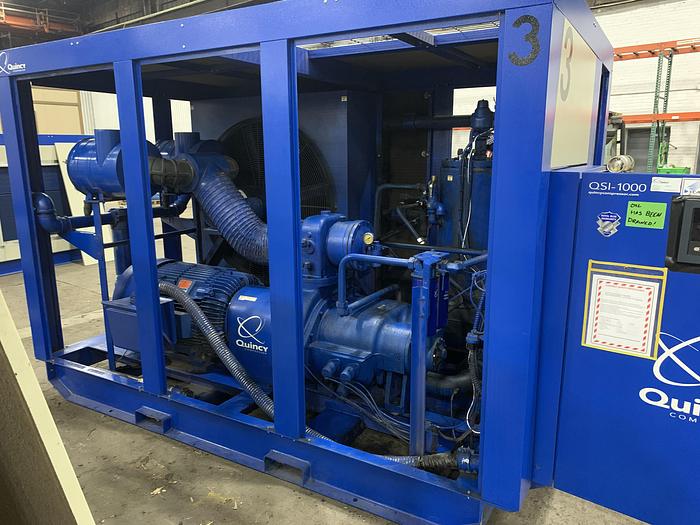 Used QUINCY MODEL QSI-1000 200 HP AIR COMPRESSOR MANUFACTURED 2017