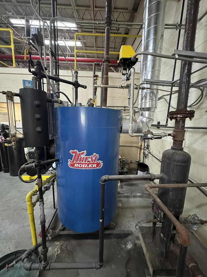 Used HURST BOILER MODEL 4VT-G-15-15 MAX 630,000 BTU/HR