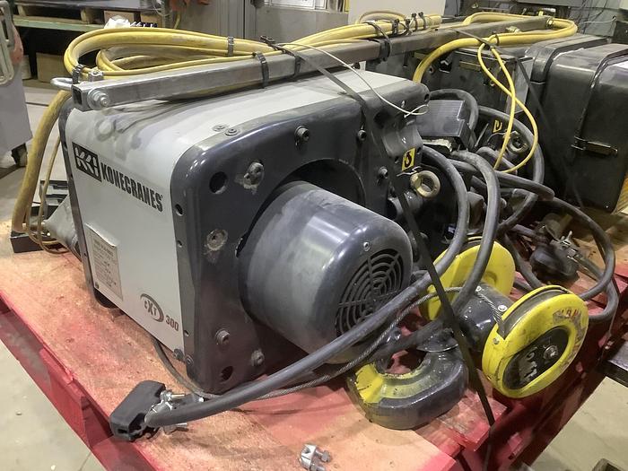 Used 2006 3 TON KONECRANES ELECTRIC TROLLY HOIST