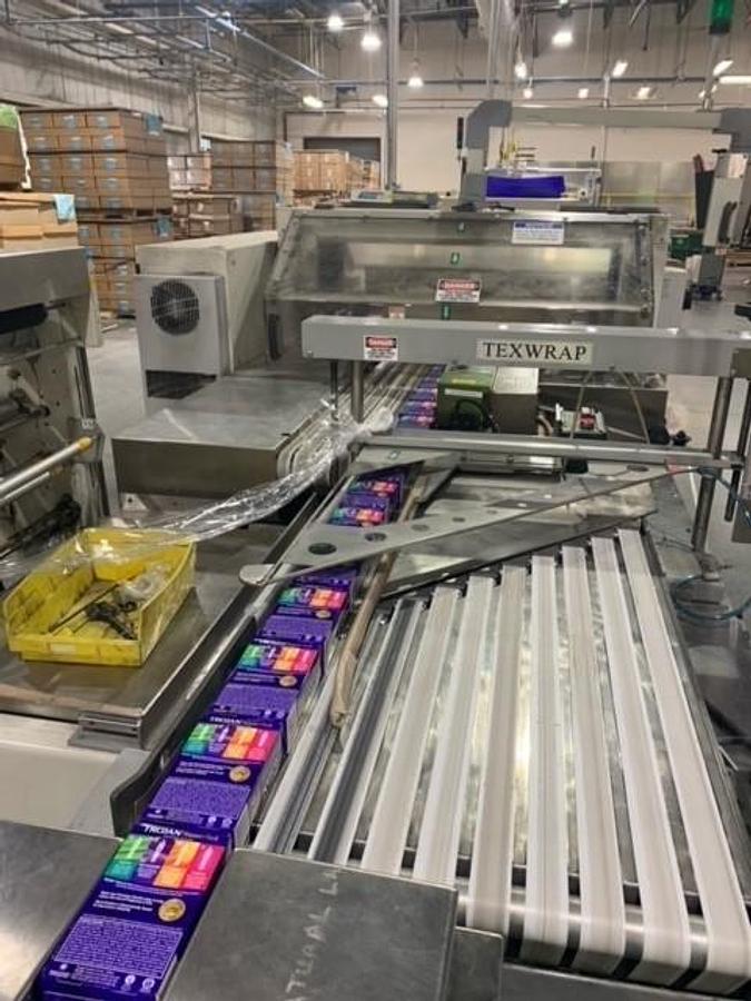 Used TEXWRAP T - 205 HIGH SPEED ORBITAL SERVO SIDE SEAL SHRINK SYSTEM