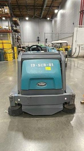Used TENNANT M17 BATTERY-POWERED RIDE-ON SWEEPER-SCRUBBER