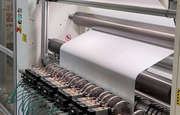 Used 62" WIDE CATBRIDGE TWO DRUM WINDER MODEL 205-50 MANUFACTURED 2019 - PENDING SALE