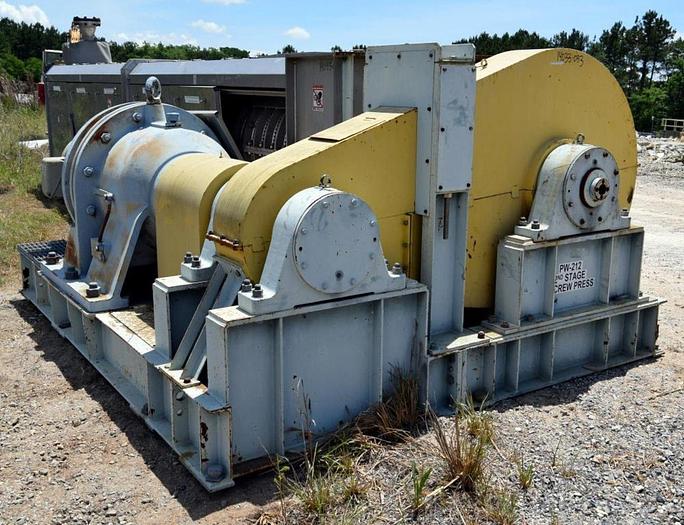 Used FKC MODEL SHX - 800 X 6000L SCREW PRESS 316 SS