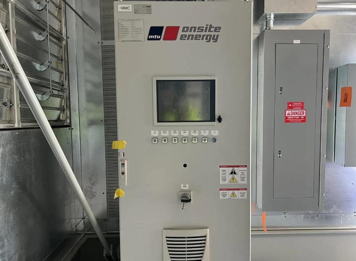 Used 1550kW MTU ONSITE ENERGY NATURAL GAS STAND BY GENERATOR NEVER USED