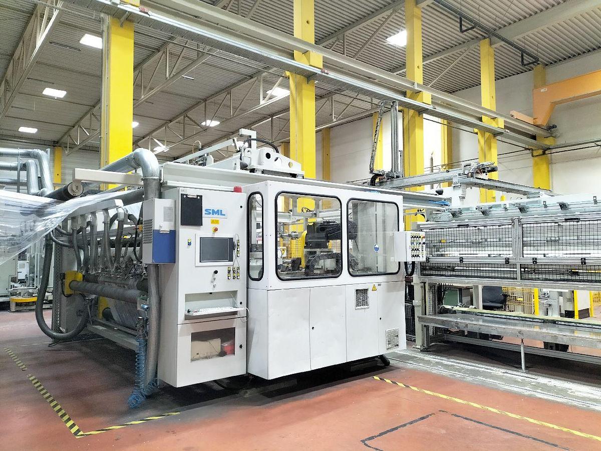 Used 98"(2500mm) WIDE 7 LAYER SML MODEL CAST COEX 7 CAST FILM EXTRUSION LINE