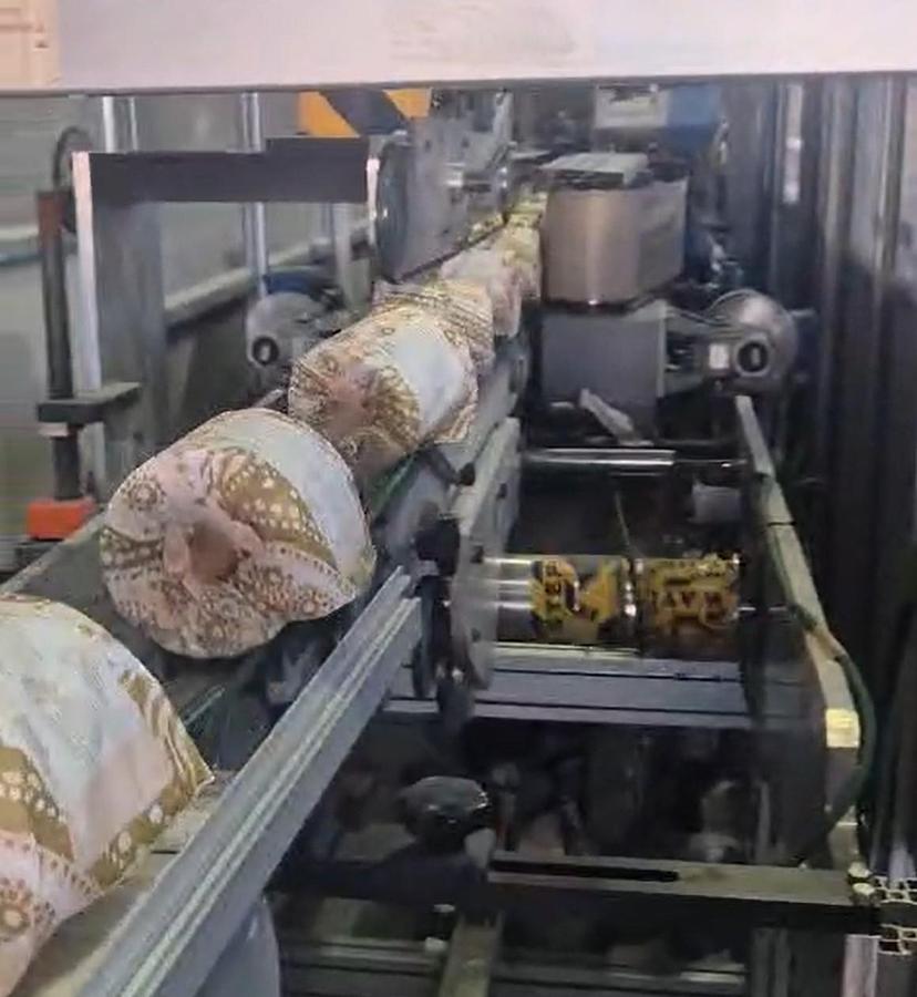 Used TMC MODEL TS300 AUTOMATIC TOILET ROLL WRAPPING MACHINE - REBUILT 2024