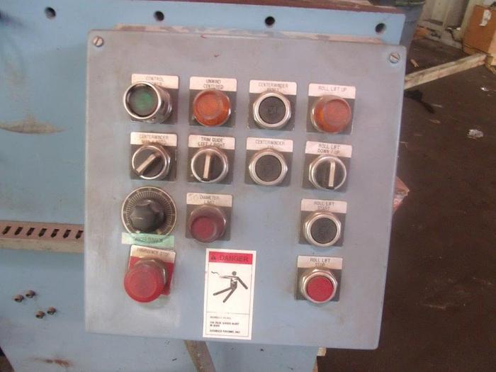 Used 54" WIDE JENNERJAHN SINGLE POSITION REWINDER