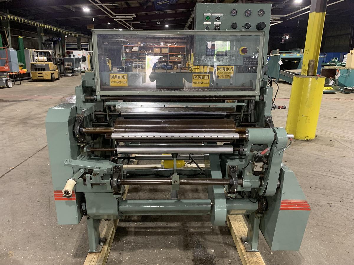 Used 30" WIDE ELSNER MODEL MPR 30 CANTILIVERED SLITTER REWINDER