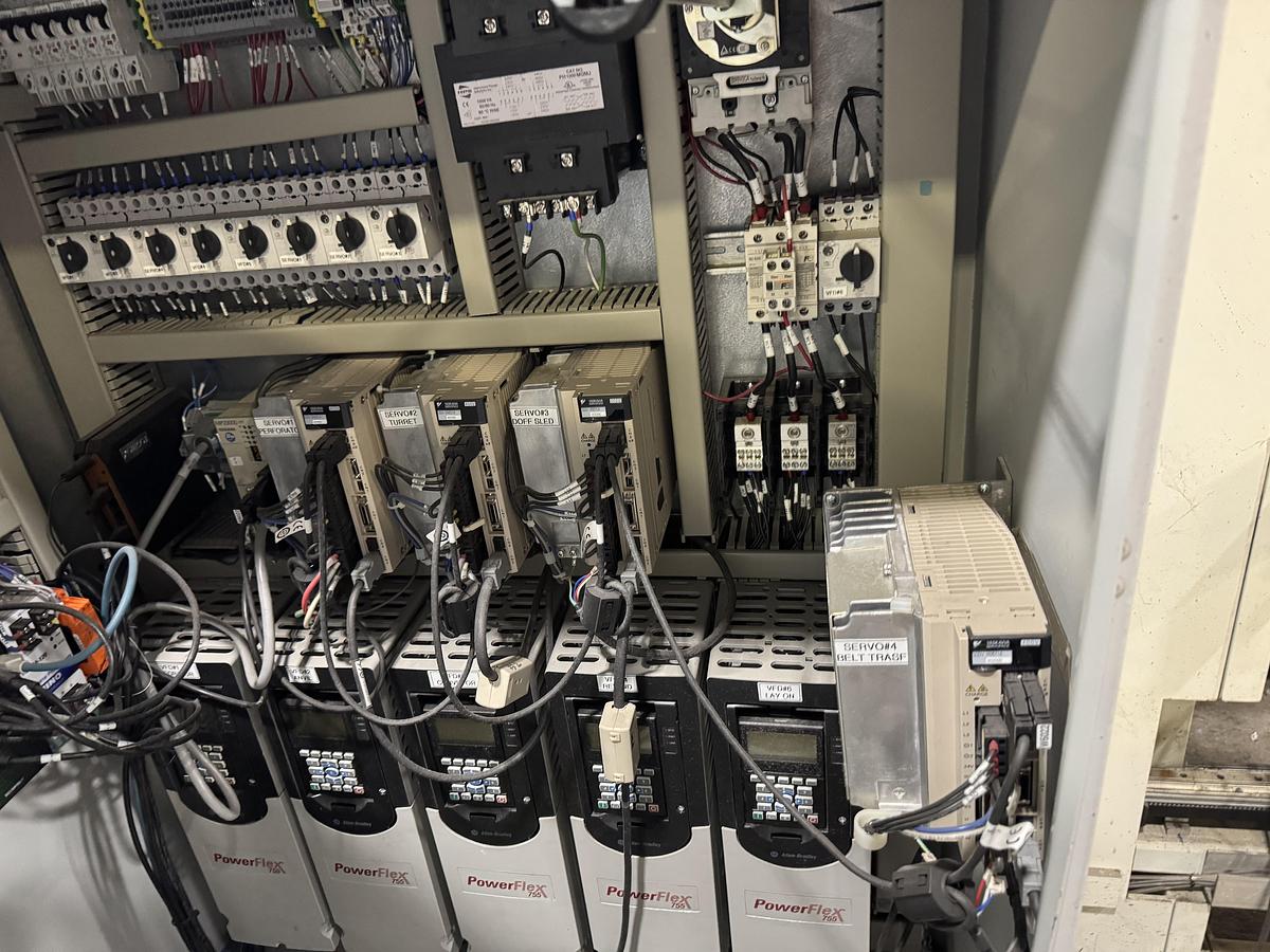 Used 50" WIDE PINNACLE VERSA SPR WIPE LINE SLITTER REWINDER / PERFORATOR